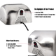 Illustration for article titled Tek Motion Premium Quality Heavy Duty 1800w Stainless Steel Commercial Hand Dryer $89.99 FREE Shippingem/emem/em